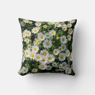 Coussin Champ de marguerite du printemps : Arrière - plan