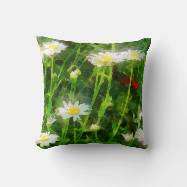 Coussin Champ de Marguerites (Recto)