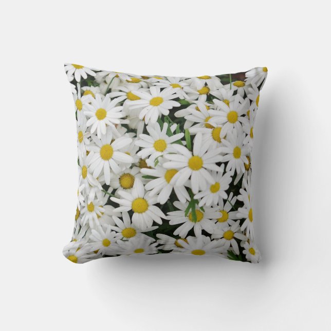 Coussin Champ de pâquerettes (Recto)