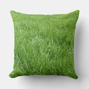 Coussin Champ d'herbe verte