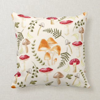 Coussin Champagne | Esthétique Cottagecore | Aquarelle