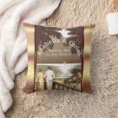 Coussin Champagne vintage de la plage | d'art déco (Couverture)