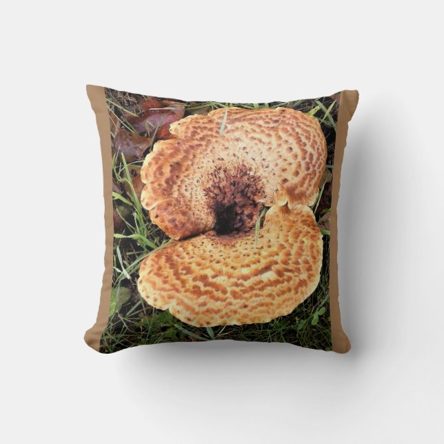 Coussin Champignon dans la forêt (Recto)