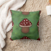 Coussin Champignon Fée - vert et rouge   (Couverture)