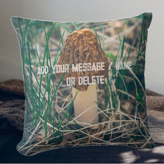 Coussin Champignon Morel Spring (Créateur téléchargé)