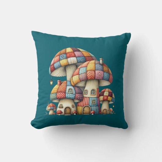 Coussin Champignons cosy 6 (Recto)