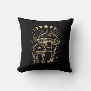 Coussin Champignons & Cottage Minimaliste Esthétique Gobl