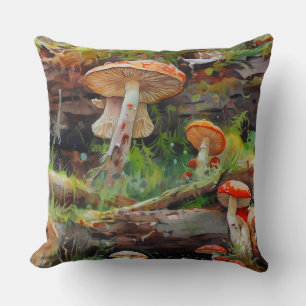 Coussin Champignons Cottagecore Jeu d'oreiller