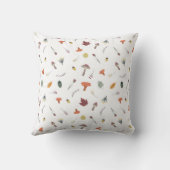 Coussin champignons d'automne motif (Verso)