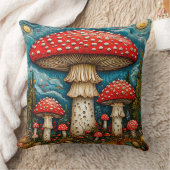 Coussin 🎄 Champignons de la Forêt de Contes de Fées Décor (Couverture)