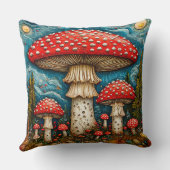 Coussin 🎄 Champignons de la Forêt de Contes de Fées Décor (Verso)