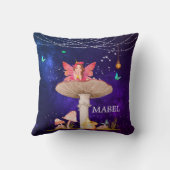 Coussin Champignons Fée Magique Enchantée Mignonne Décor (Verso)