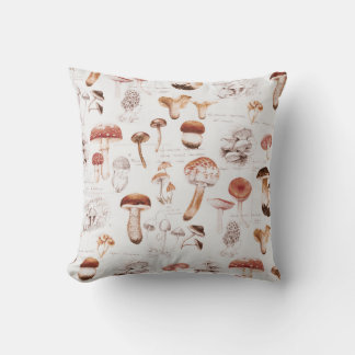 Coussin Champignons Medley : Aquarelle Motif sans joint