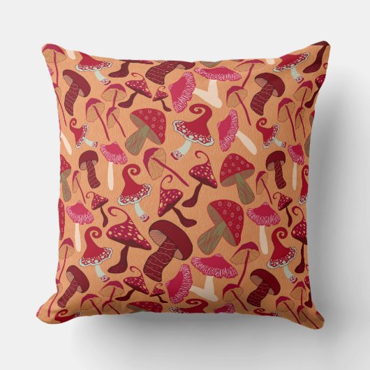 Coussin Champignons mignons (Recto)