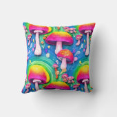 Coussin Champignons mignons colorés Motif sans joint (Verso)