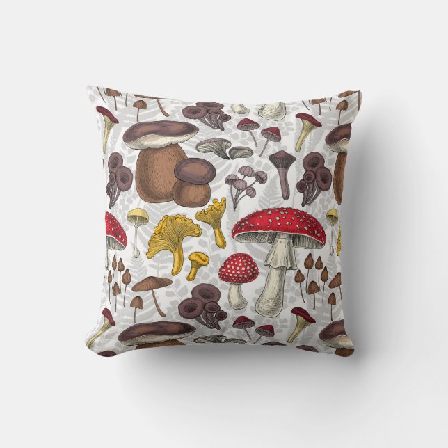Coussin Champignons sauvages (Recto)