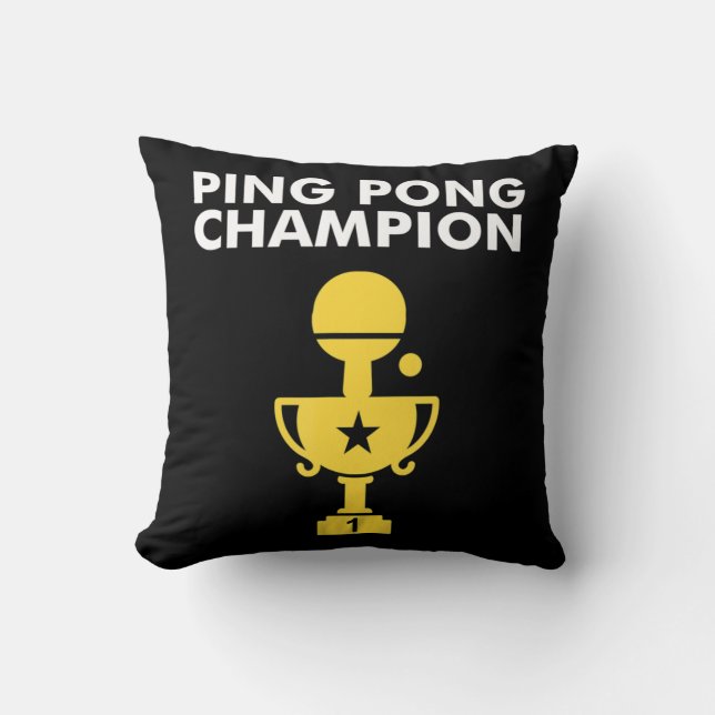 Coussin Champion de Ping Pong pour Champions de tennis de  (Recto)
