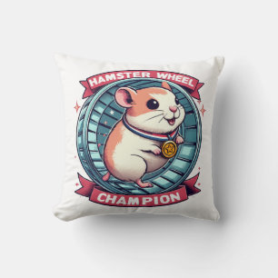 Coussin Champion de roue de hamster