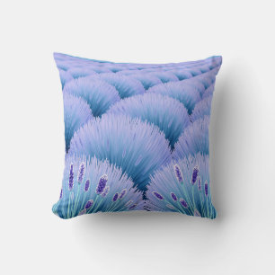 Coussin Champs de Lavande Rêveurs Esthétique Violet Bleu