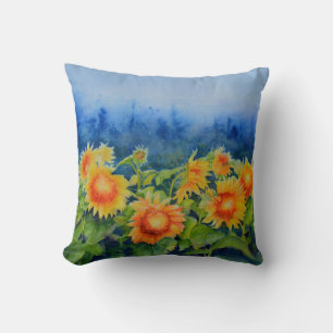 Coussin Champs de tournesol