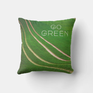 Coussin Champs verts