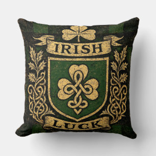 Coussin Chance Irlandaise Vieux Blason Saint-Patrick