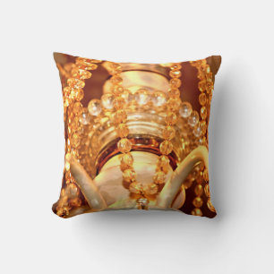 Coussin Chandelier Shabby Bling 4-Gold Sq LORE PILLOW