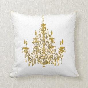 Coussin Chandeliers vintages PixDezines/arrière - plan DO-