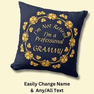 Coussin Changement de nom - Je ne suis pas un Grammy profe