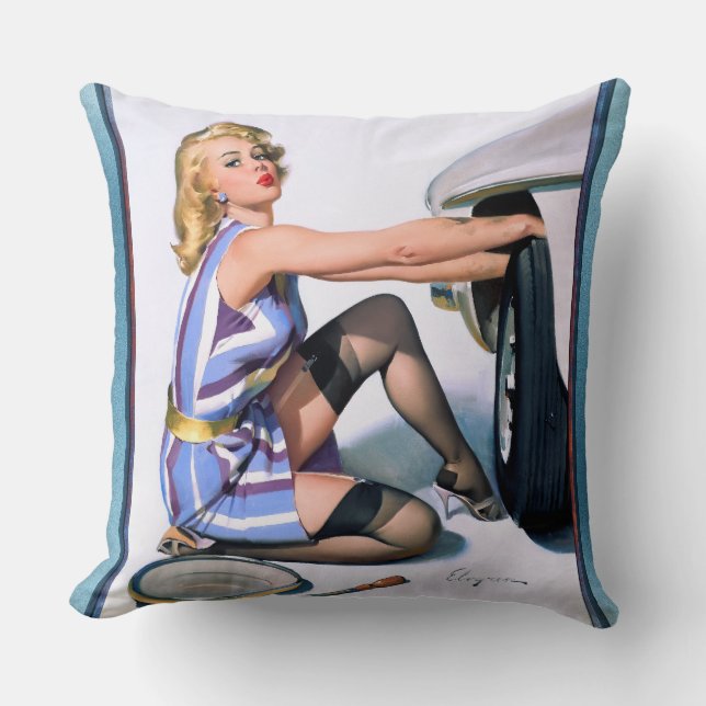 Coussin Changement rapide par Gil Elvgren (Recto)