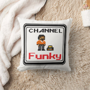 Coussin Channel Funky Pixel Art