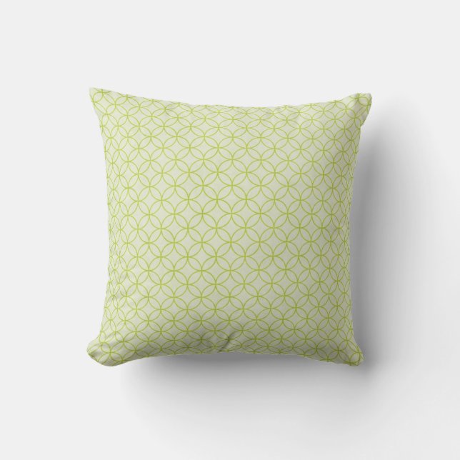 Coussin Chanson de Madame pantoufle géométrique (Recto)