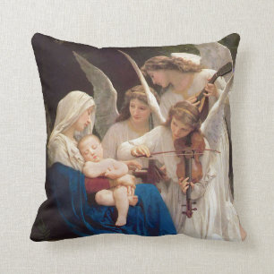 Coussin Chanson de Noël d'anges