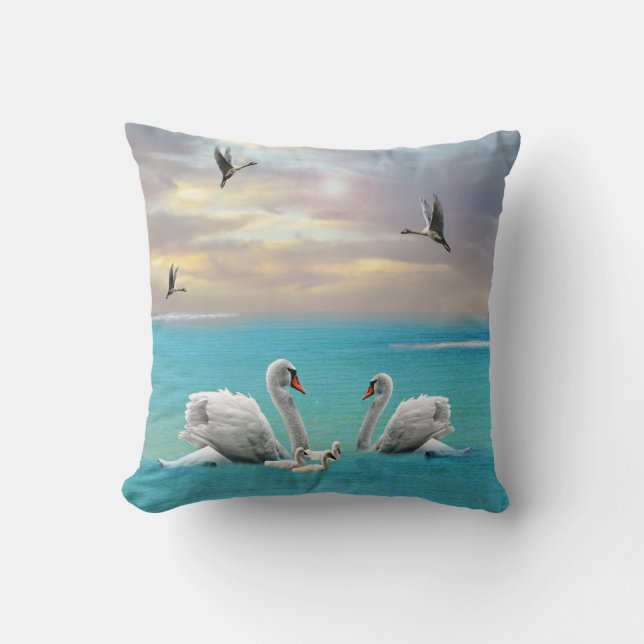 Coussin Chanson Du Cygne Blanc, (Recto)