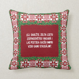 Coussin Chanson folklorique III Tautasdziesma de Noël