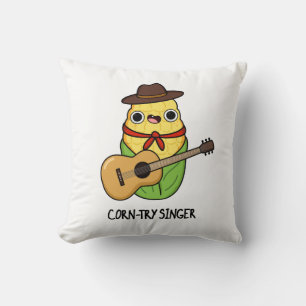 Coussin Chanteur de corne Funny Corn Pun