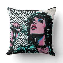 Chanteur Pop Art Roseurs de Musique Musiciens