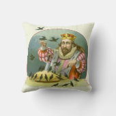 Coussin Chantez une chanson de six pence, Comptine de nurs (Verso)