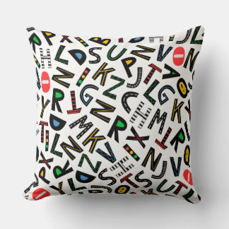 Coussin Chaos Alphabet Joueur
