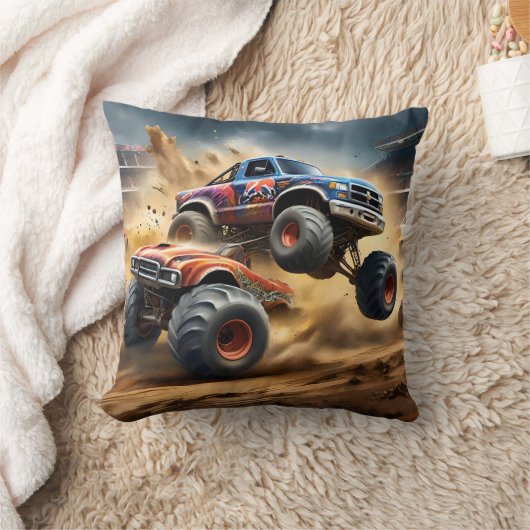 Coussin Chaos sur les roues : Monster Truck Smash Derby (Couverture)