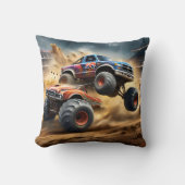 Coussin Chaos sur les roues : Monster Truck Smash Derby (Recto)