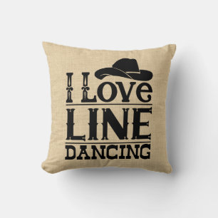 Coussin Chapeau de Cowboy de Danse en Ligne Musique Countr