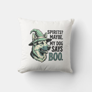 Coussin Chapeau De Sorcière Chien Gravure Vintage Humour H
