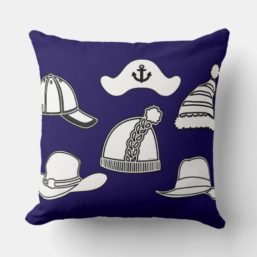 Coussin Chapeaux Amusant  (Recto)