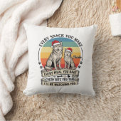 Coussin Chaque friandise que vous faites Chien Père Noël C (Couverture)