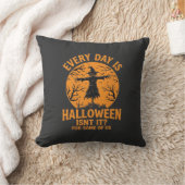 Coussin Chaque Jour Est Halloween Épouvantail Sorcière Con (Couverture)