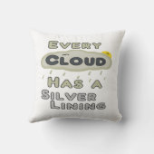 Coussin Chaque Nuage A Un Doublure Argent (Verso)
