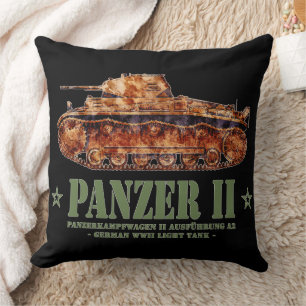 Coussin Char léger allemand Panzer II A2 Seconde Guerre mo