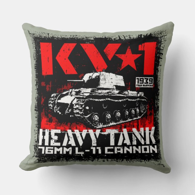 Coussin Char lourd soviétique KV-1 (Recto)