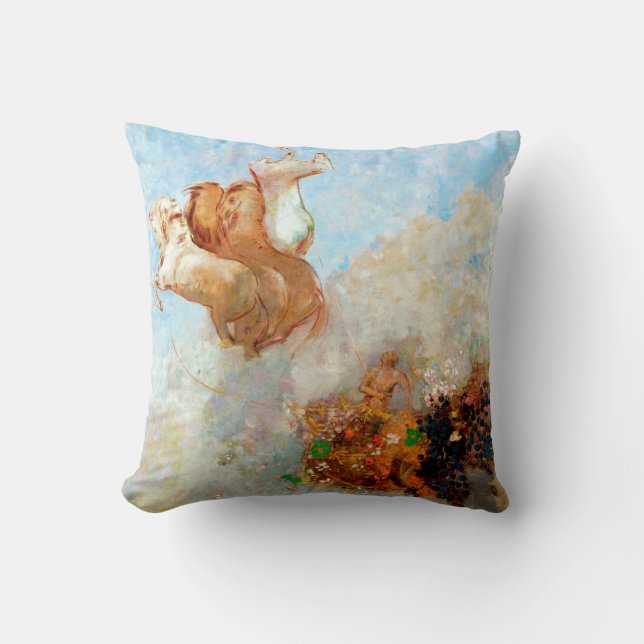Coussin Chariot d'Apollon, Redon (Recto)